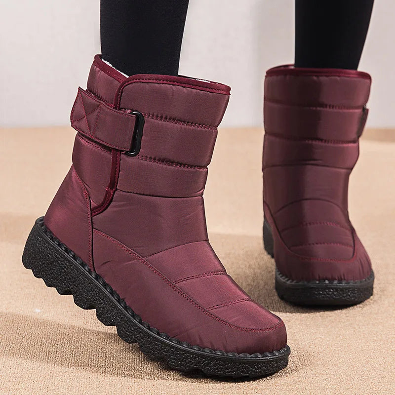 Women's Boots Low Heels Women Winter Boots 2023 Trend Winter Shoes For Women Waterproof Snow Botas Mujer Heels Boots With Fur