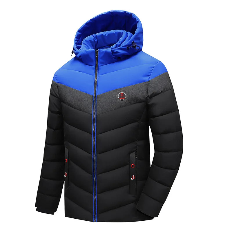 Windbreakker Jackets For Men Winter Men's Clothes Male 2023 Coat Parkas Wind-Resistant Keep Warm Outdoors Thick