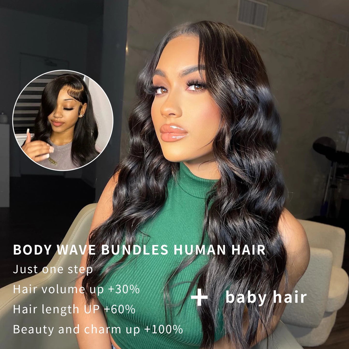 Body Wave Bundles Human Hair 12A 100% Unprocessed Brazilian Virgin Human Hair Bundles Body Wave Human Hair Bundles Natural Black