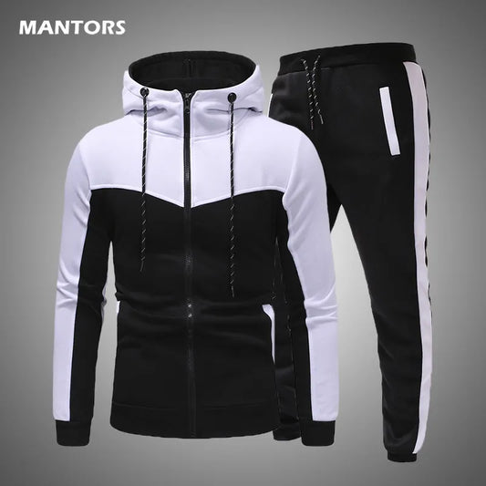 Men's 2 pieces Set 2021 tracksuit men Sweatshirt Sports Set Spring Autumn Gym Jogging Hoodies+Pants 2PCS Casual Track Suit Mens