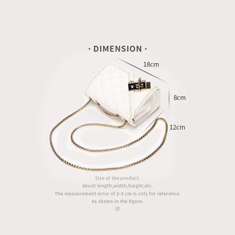 new women bag texture 2022 fashion versatile net red women's bags chain Single Shoulder Messenger women's bag small handbag