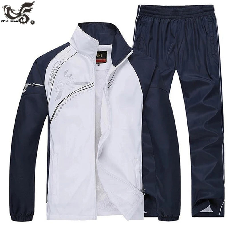 new 2023 plus size L~5XL Mens sportsuits spring autumn hoodies&Sweatshirts Men printed Tracksuits men`s Sportwear Set clothing