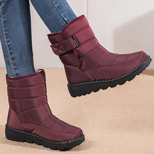 Women's Boots Low Heels Women Winter Boots 2023 Trend Winter Shoes For Women Waterproof Snow Botas Mujer Heels Boots With Fur
