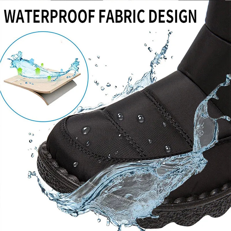 Women's Boots Low Heels Women Winter Boots 2023 Trend Winter Shoes For Women Waterproof Snow Botas Mujer Heels Boots With Fur