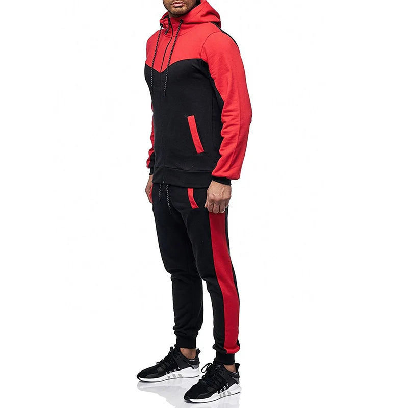 Men's 2 pieces Set 2021 tracksuit men Sweatshirt Sports Set Spring Autumn Gym Jogging Hoodies+Pants 2PCS Casual Track Suit Mens