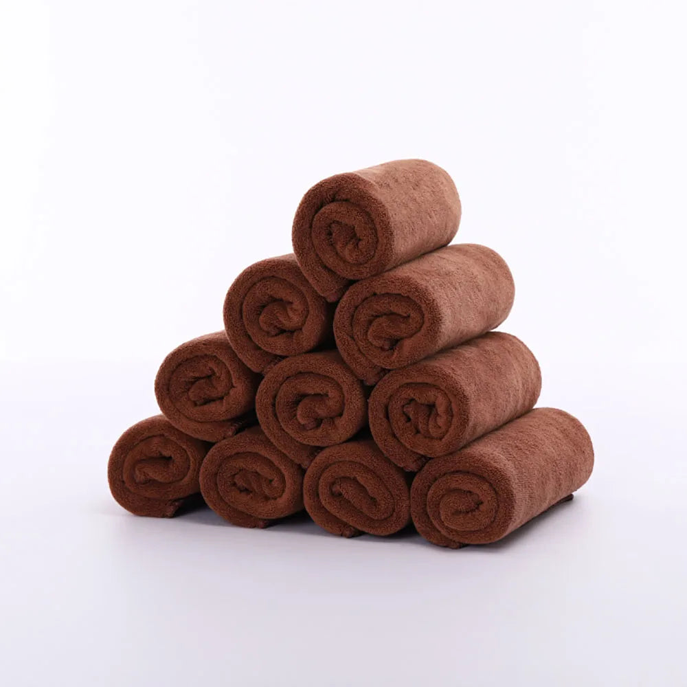 5/10/20PCS Bleach Proof Salon Towels Microfiber Absorbent Salon Hand Towels for Gym Bath Spa Shaving Shampoo Home Hair Drying