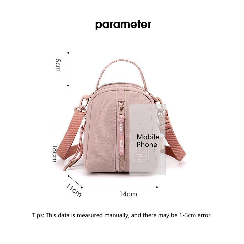 Women's Crossbody Bag Messenger Bag for Women Simple Canvas Square Bag Designer Luxury Women's Bag Zipper Casual Small Hand Bag