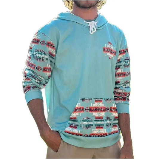 Winter Men's Hoodie Fashions Style Sweatshirt Patchwork Print Streetwear Tops Oversized Casual Pullover Unisex Harajuku Clothing