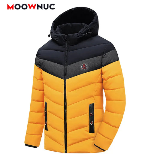 Windbreakker Jackets For Men Winter Men's Clothes Male 2023 Coat Parkas Wind-Resistant Keep Warm Outdoors Thick