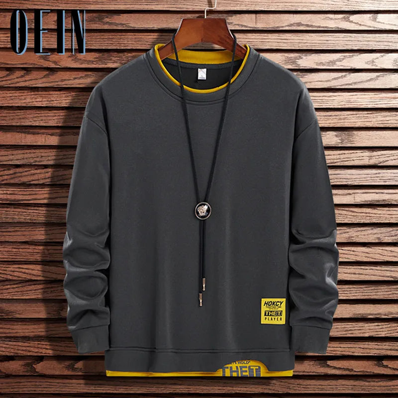 Fashion Brand Hip Hop Men Hoodies 2022 Autumn Mens Sweatshirts New Casual Solid Pullover Street Wear Clothing Mens Harajuku Tops