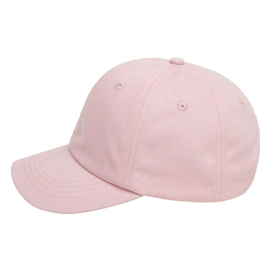 Baby Girl Baseball Caps Pink Black White Gray Children Low Profile Sun Hat Kids Boy Running Headwear Clothing Accessories