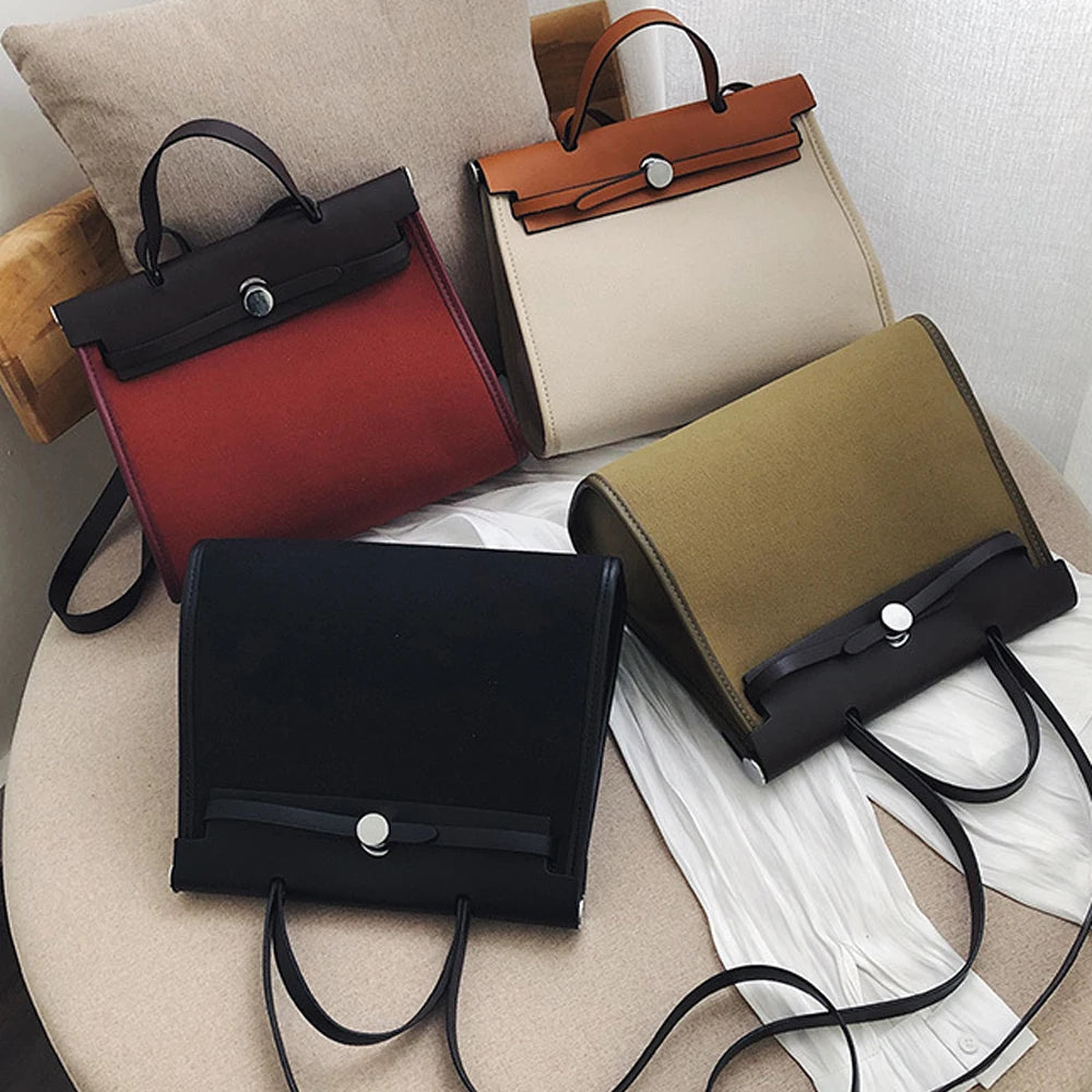 Luxury Patent Leather Women'S Bag Herbag liner zipped Handbags Contrast Color Hand Bill of lading shoulder Bag handtassen dames