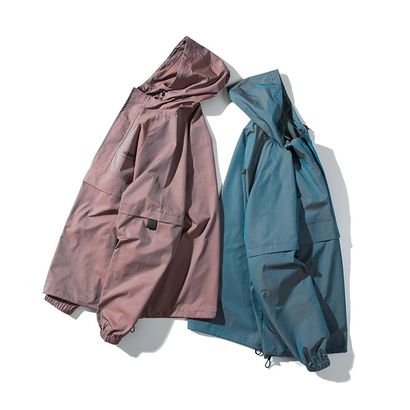 Men's Streetwear Tracksuit Two Piece Set Sweatsuit Polyester Overalls Leisure Suit Hooded Jackets And Hip Hop Harlan Pants