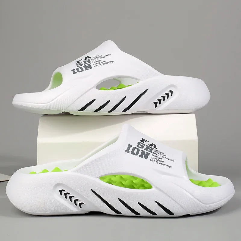 Men Massage Slippers Sides Indoor Outdoor Sandals Beach Casual Shoes Soft Sole Slides Men Flip-flops Men's Sandals 2023