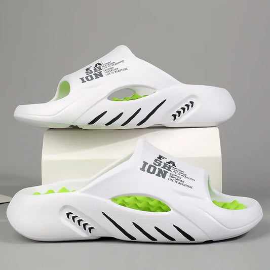 Men Massage Slippers Sides Indoor Outdoor Sandals Beach Casual Shoes Soft Sole Slides Men Flip-flops Men's Sandals 2023