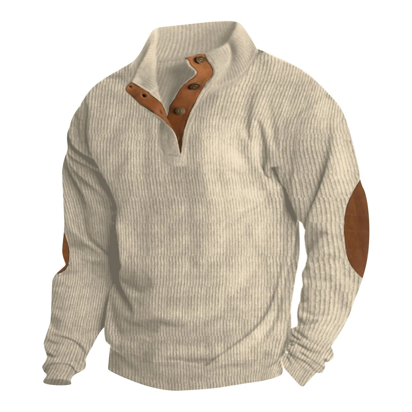 Men‘s Versatile Sweater Spring And Autumn style Standing Collar  Pullover Long-sleeved Sweater Fashionable Casual Sweater