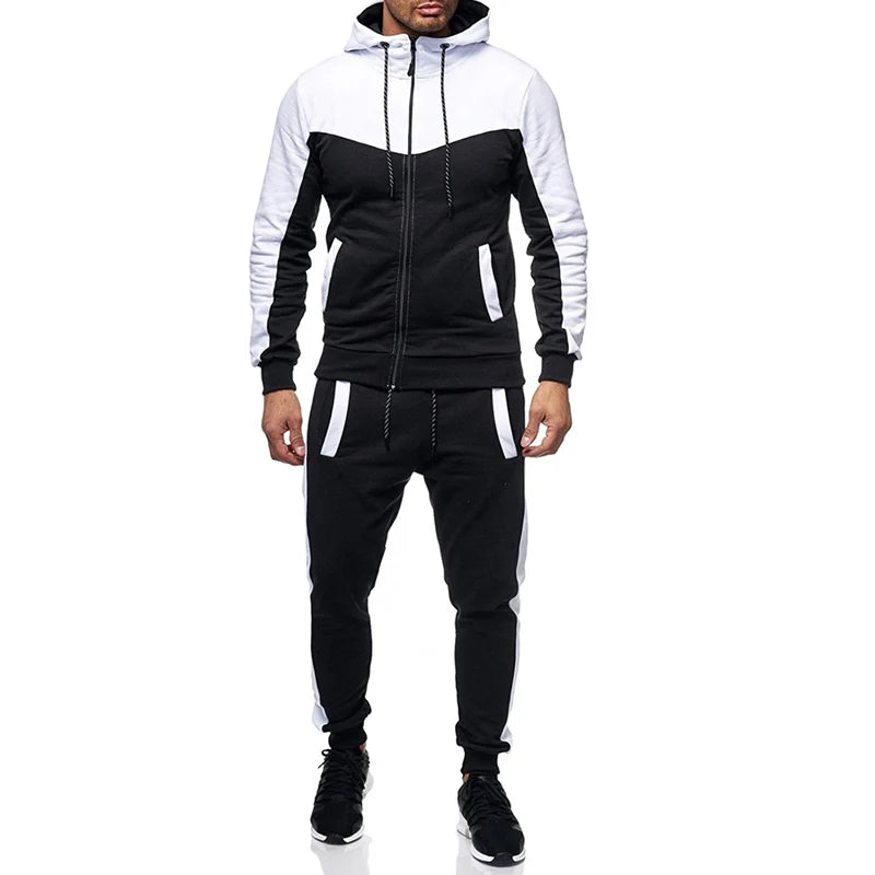 Men's 2 pieces Set 2021 tracksuit men Sweatshirt Sports Set Spring Autumn Gym Jogging Hoodies+Pants 2PCS Casual Track Suit Mens
