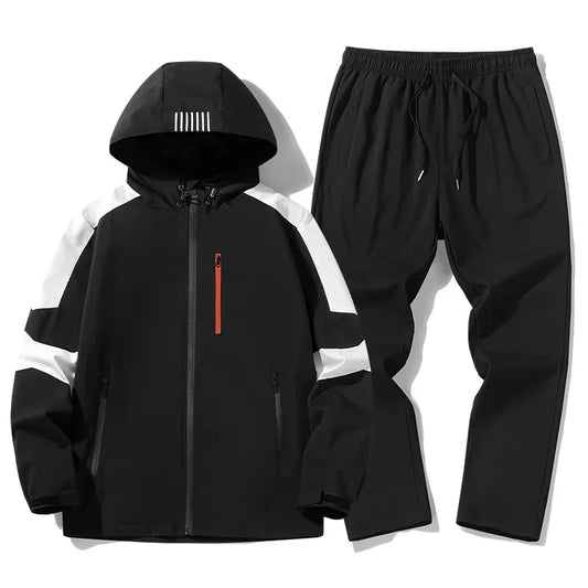 2023 Fashion 2 Pieces Sets Mens Cargo Zipper Tracksuit With Pockets Military Jackets And Fit Elastic Waist Pants Track Suit