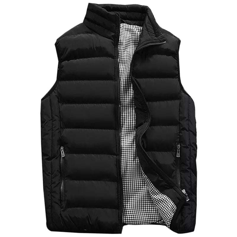 Vest Men New Stylish Autumn Vests Winter Warm Sleeveless Jacket Army Waistcoat Mens Vest Fashion Casual Coats Mens Plus size 5XL