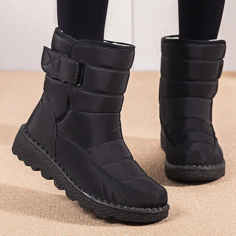 Women's Boots Low Heels Women Winter Boots 2023 Trend Winter Shoes For Women Waterproof Snow Botas Mujer Heels Boots With Fur