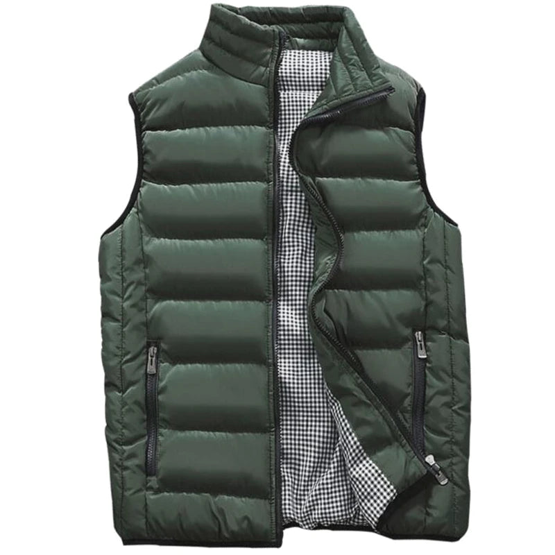 Vest Men New Stylish Autumn Vests Winter Warm Sleeveless Jacket Army Waistcoat Mens Vest Fashion Casual Coats Mens Plus size 5XL