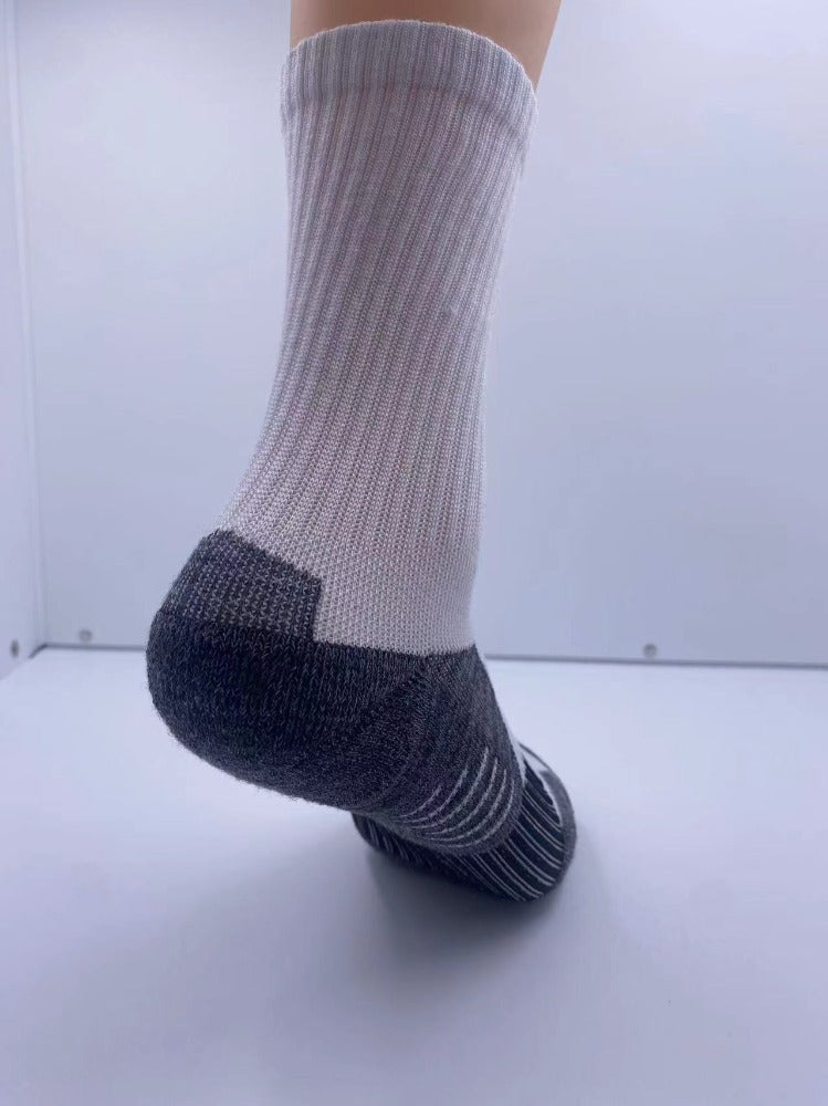 Unisex 8 Pairs Of Sports Socks, Basketball Socks - Durable, Breathable And Comfortable, Towel Sole Shock Absorption