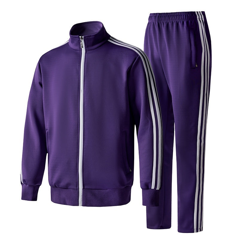 Three Bars Casual Long Sleeve Coat Plus Size Sportswear